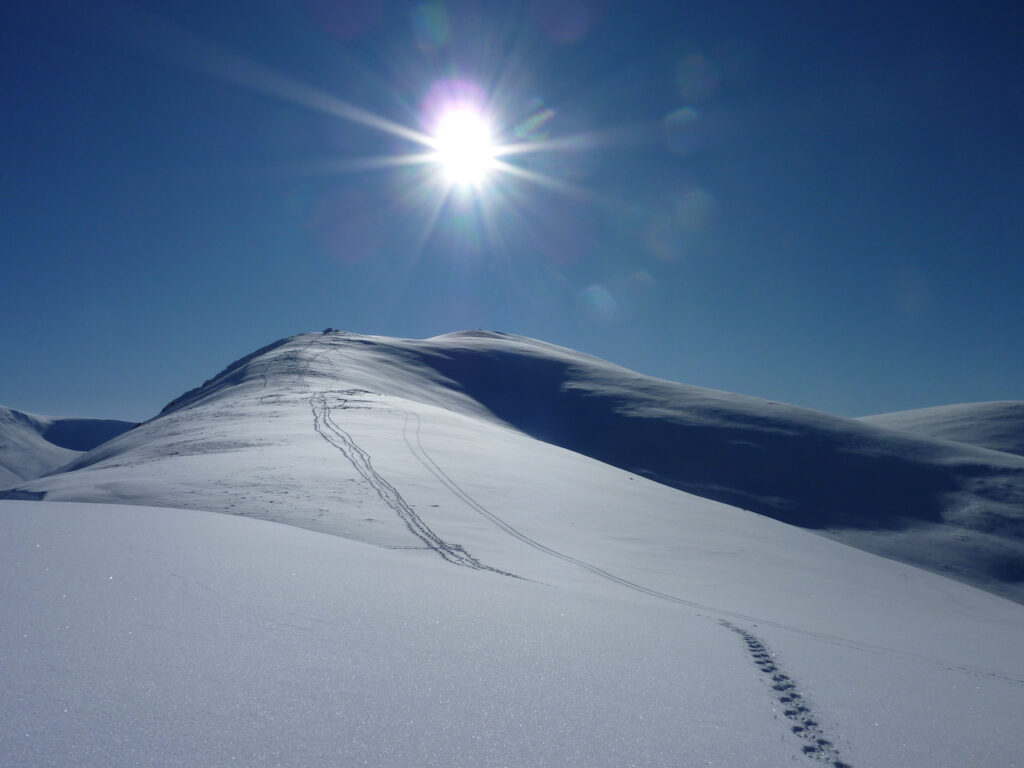 Looking back up Sgoran Dubh Mor