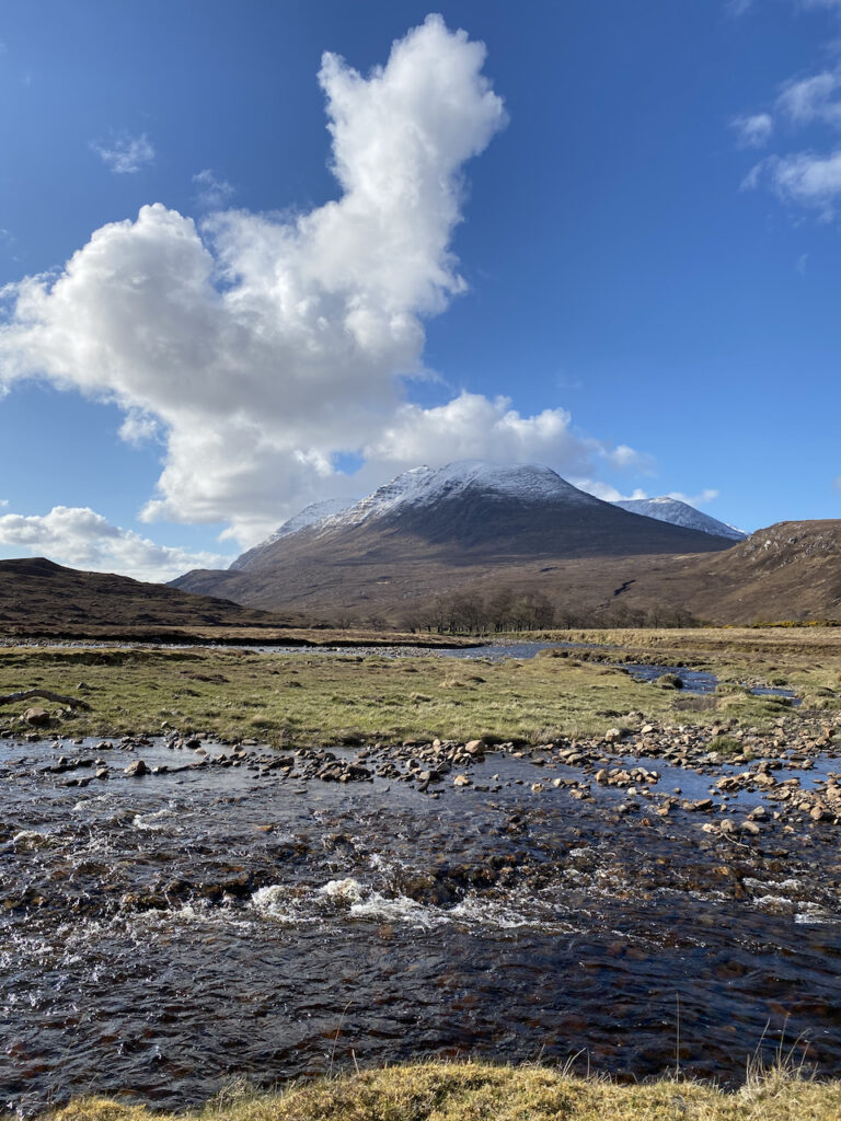 An Teallach from the Abhainn Loch an Nid near Achnegie