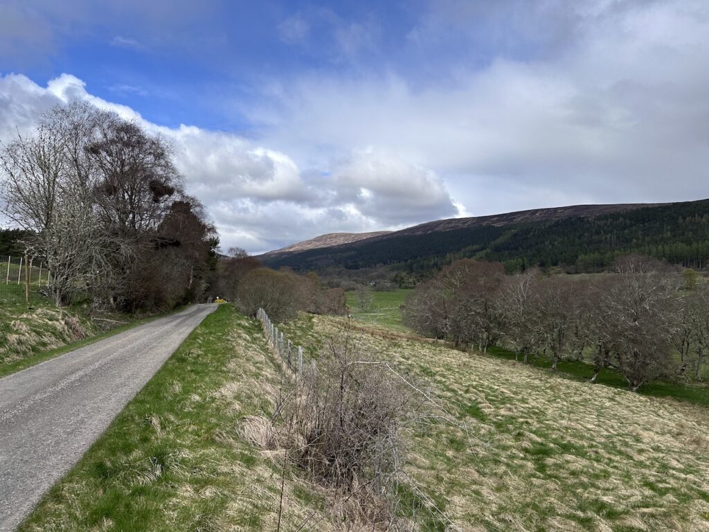 Walking down Strathcarron