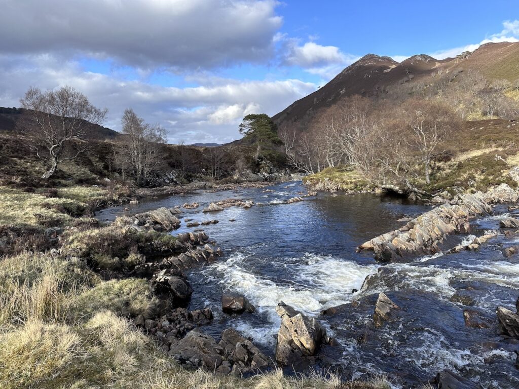 Abhainn a'Ghlinne Mhoir and Carn na Speireig