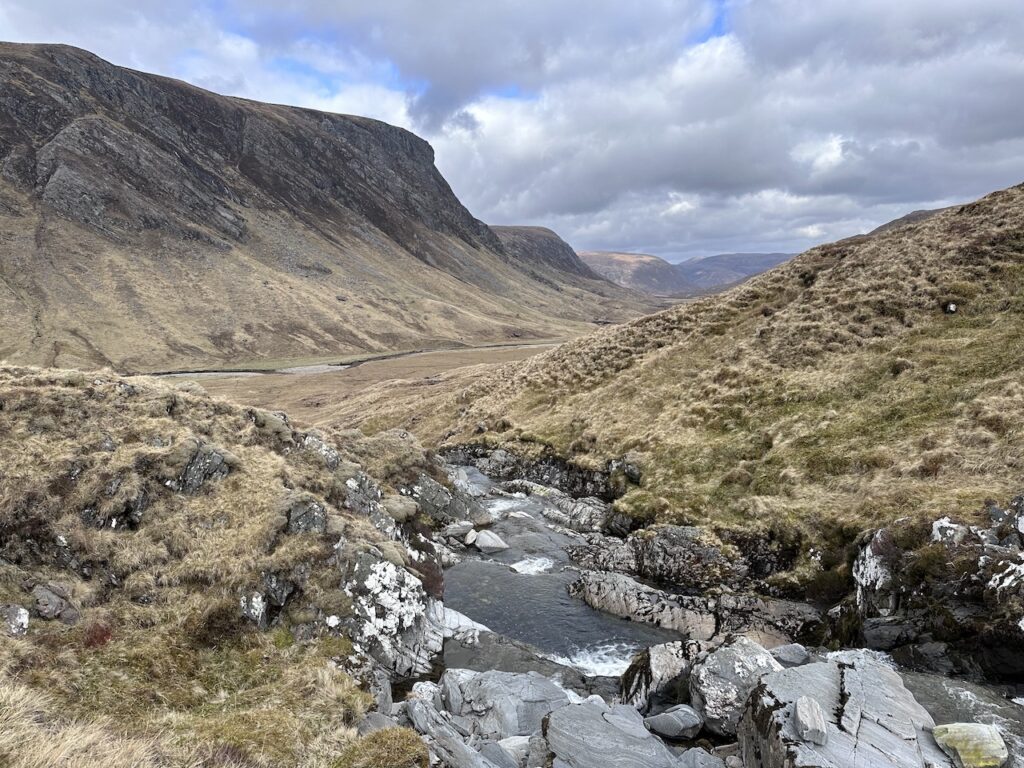 The Allt a'Chuaille above Glenbeg Bothy