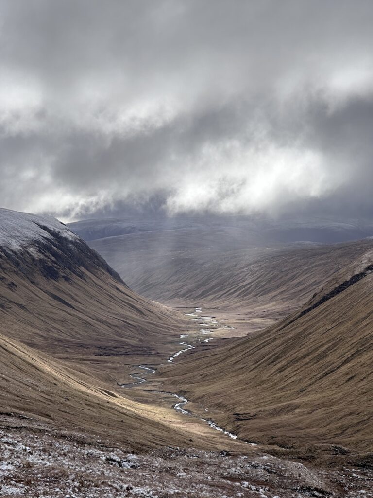 Looking back into Gleann Beag