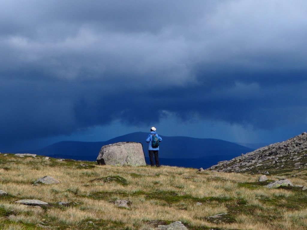 Lesley near Broad Cairn